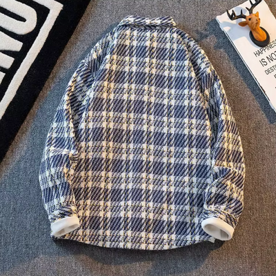 Karierte Strickjacke für Herren
