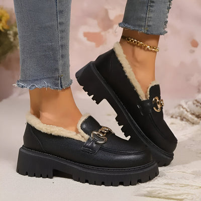Zelia | Stylische Baumwoll Chain Loafers