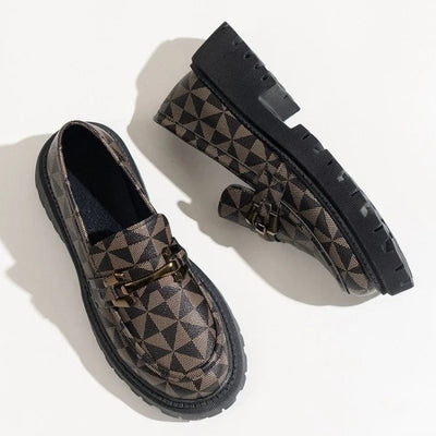 Els - Geometrische Plateau-Loafer für Damen