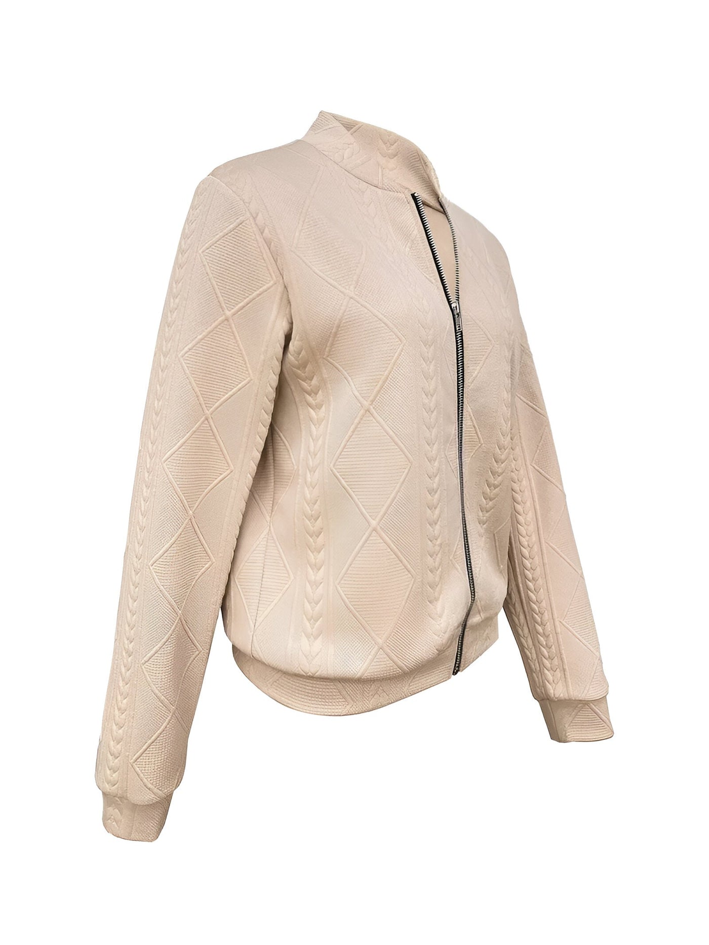 Lucia | Lässige Jacke mit Reißverschluss und Struktur