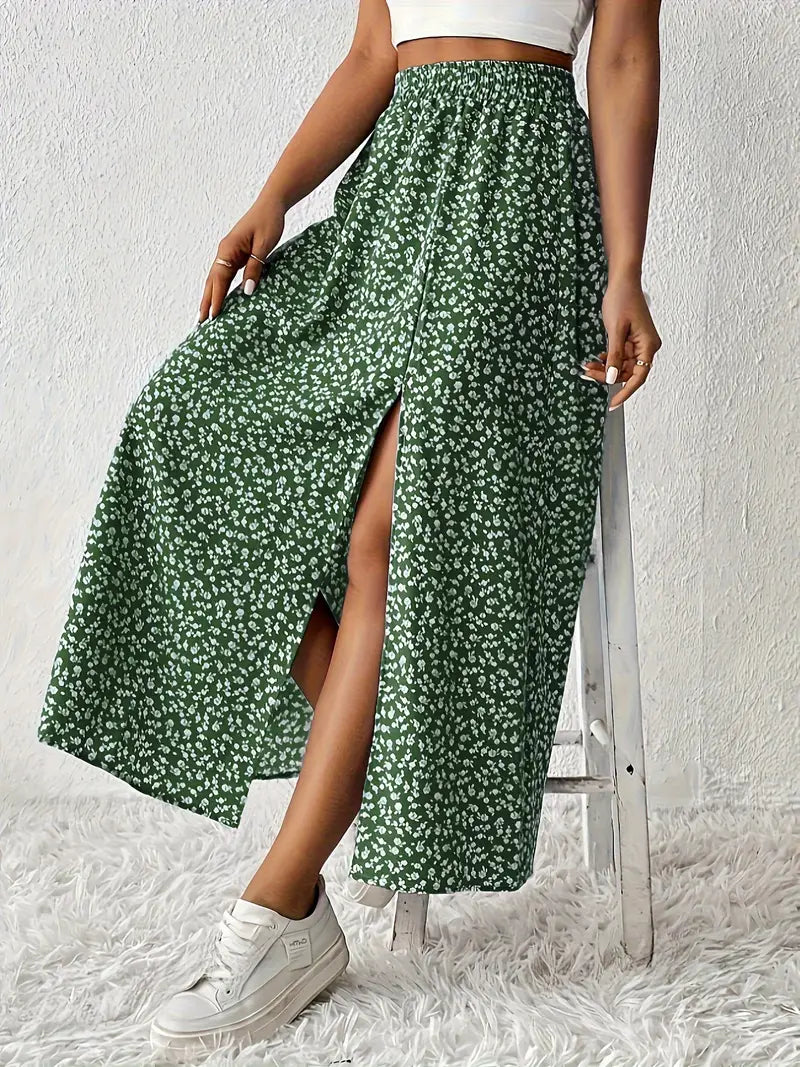 Louvina – Maxirock mit Blumenschlitz
