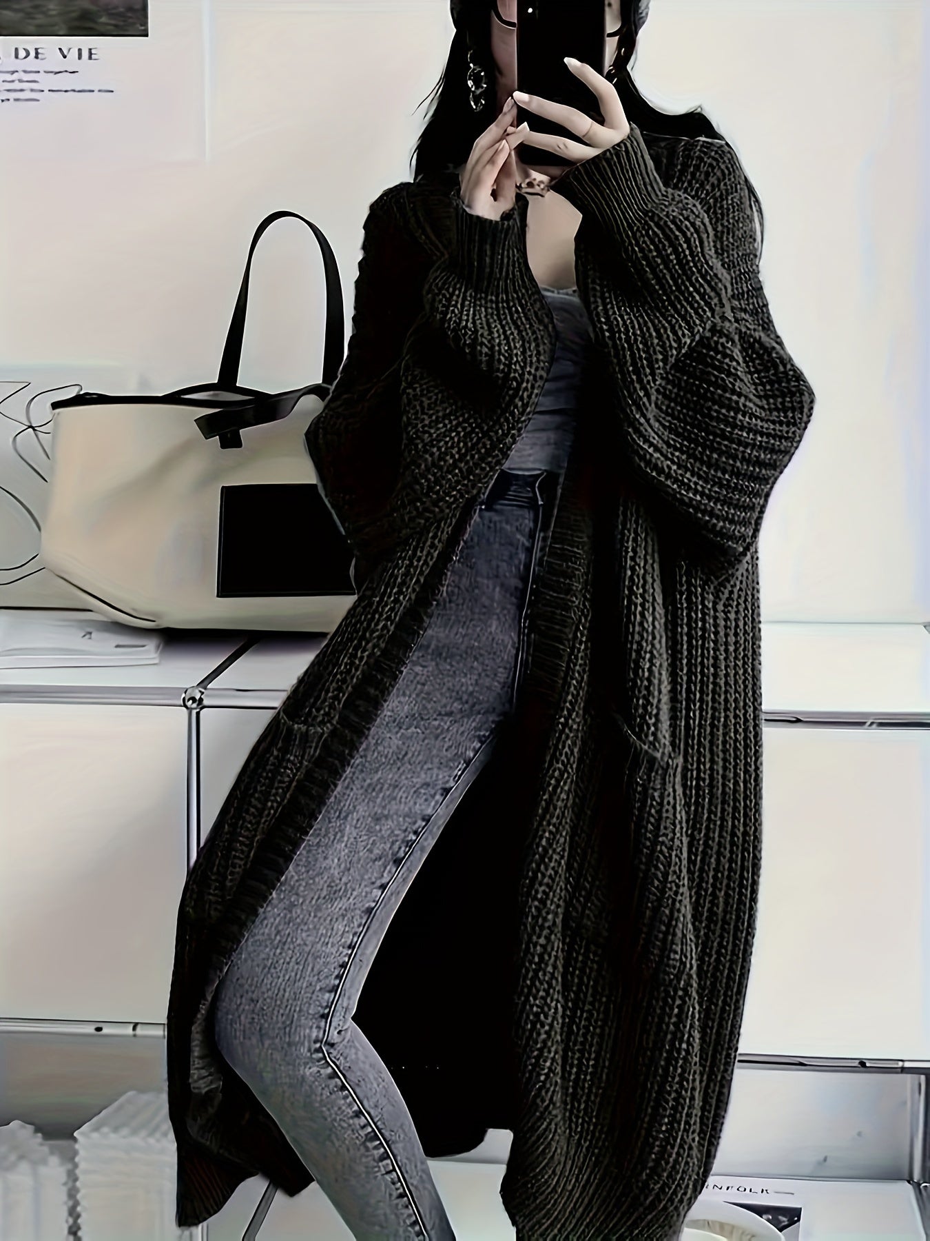 Verónica® | Lange Strickjacke