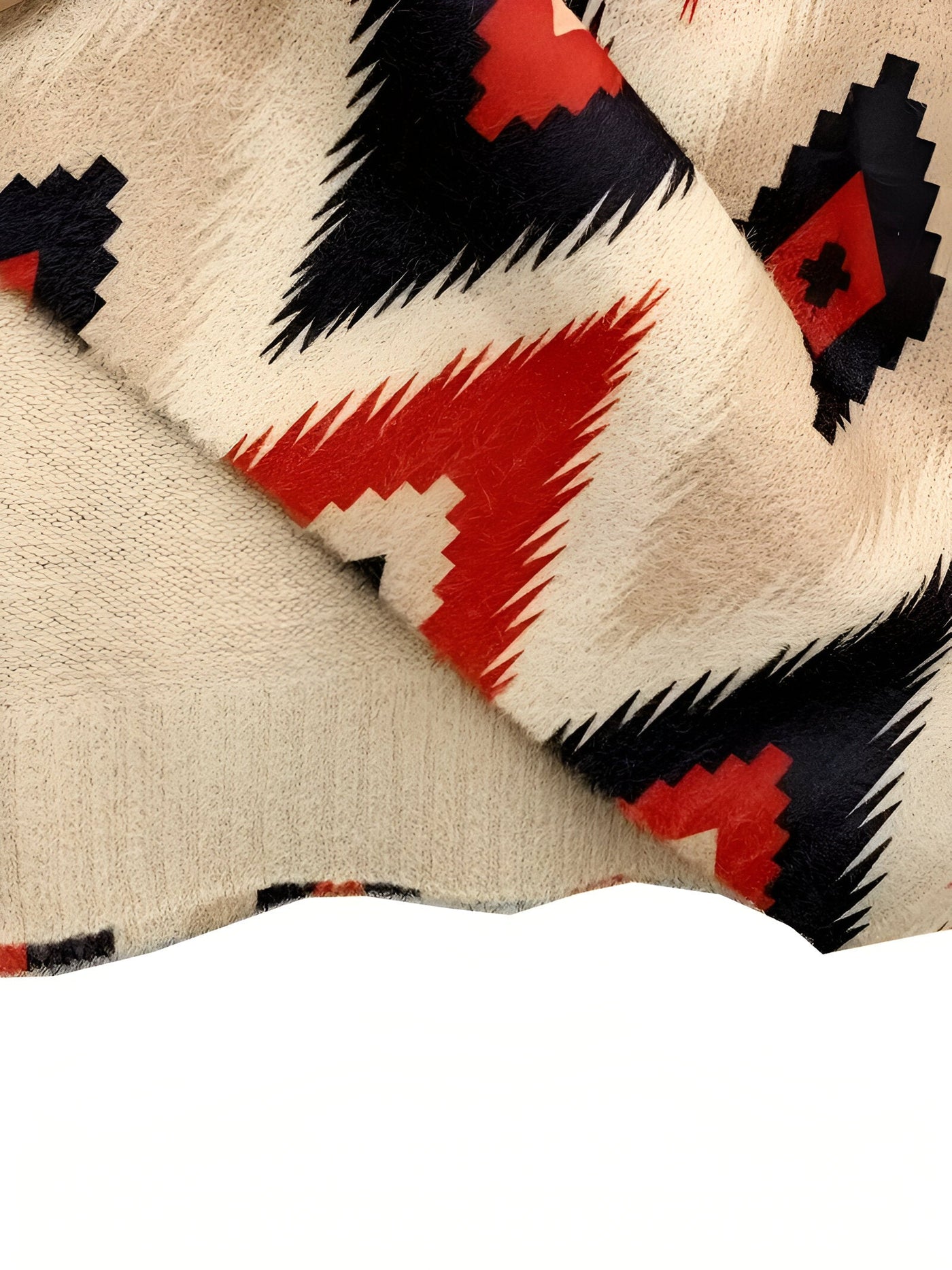 Frieda | Gemütlicher Pullover mit Stehkragen und Print