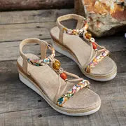 Hope| Modische Freizeit-Sandalen mit Keilabsatz für Frauen