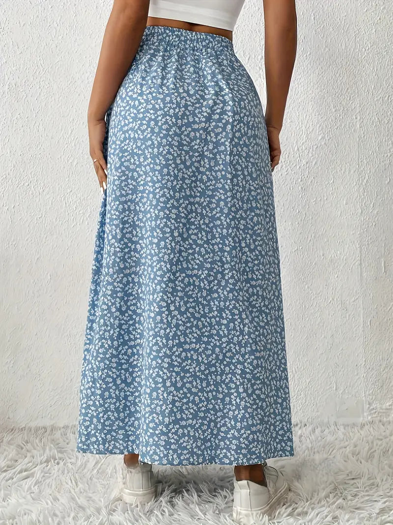 Louvina – Maxirock mit Blumenschlitz