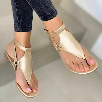 Kate - Damen Trendy Flache Sandalen
