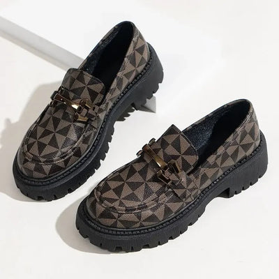 Els - Geometrische Plateau-Loafer für Damen