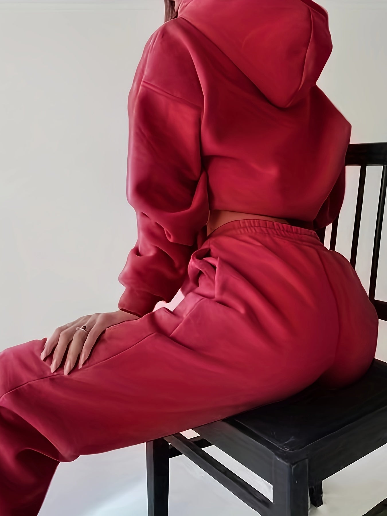 Elsa® | Set aus Kapuzenpullover und Jogginghose mit Buchstaben-Print