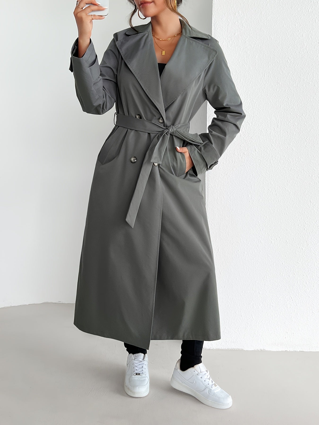 Langer Mantel für Damen