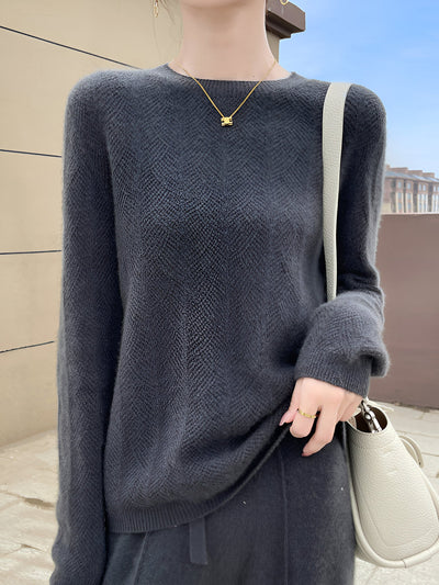 Zora |  Merinowollpullover mit eleganten Aussparungen