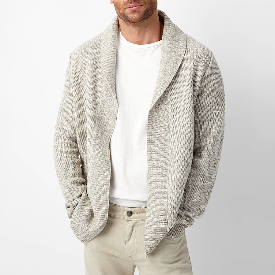 Elegante Woll Strickjacke für Herren Howard