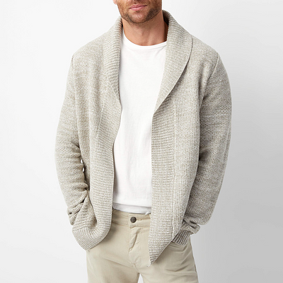 Elegante Woll Strickjacke für Herren Howard