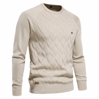 Herren Strickpullover mit Rautenmuster Adam