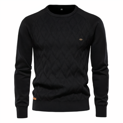 Herren Strickpullover mit Rautenmuster Adam