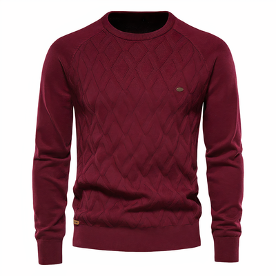 Herren Strickpullover mit Rautenmuster Adam