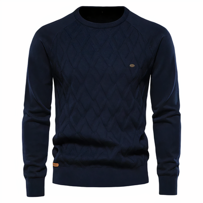 Herren Strickpullover mit Rautenmuster Adam