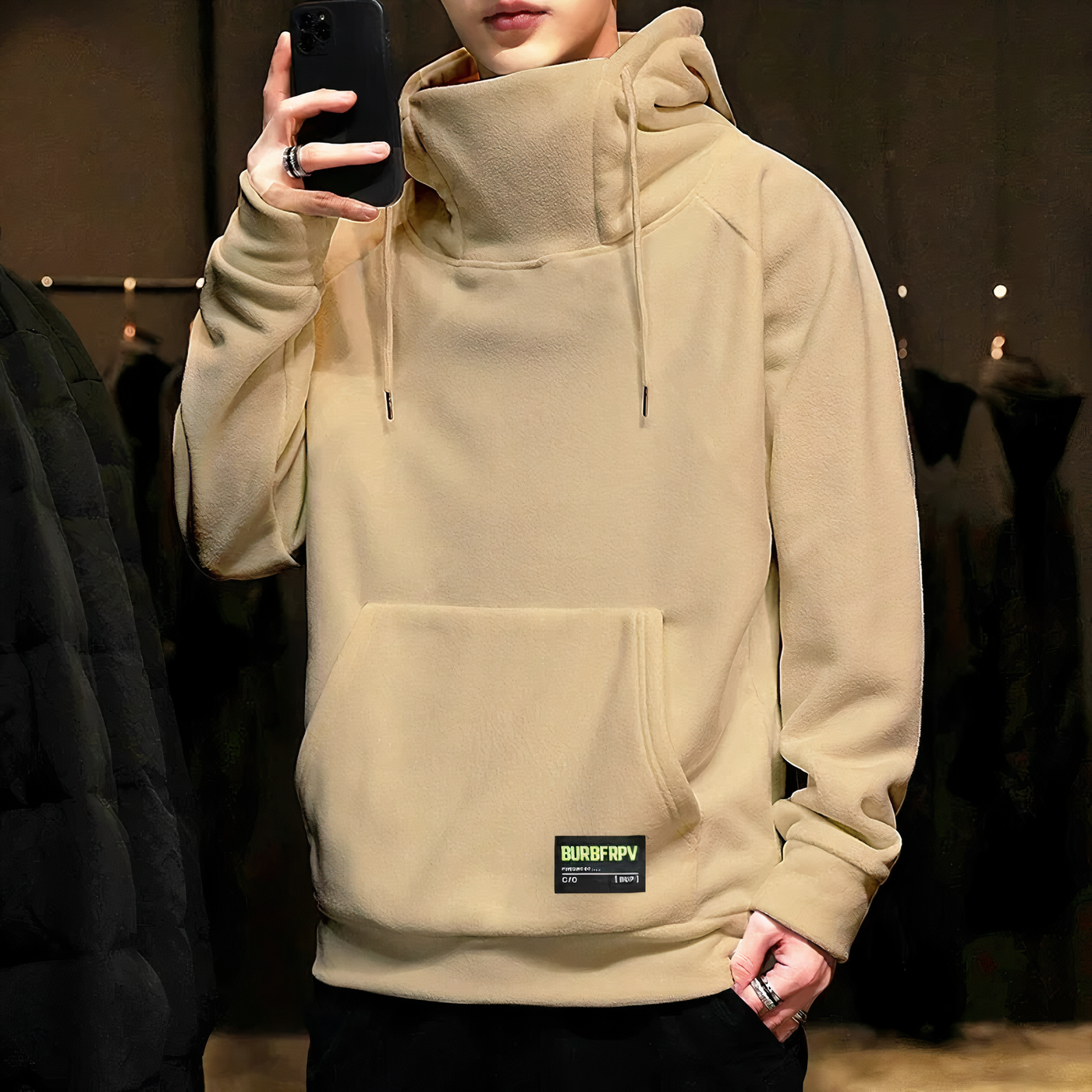 Männer Pullover aus dickem Polar Fleece Ronan