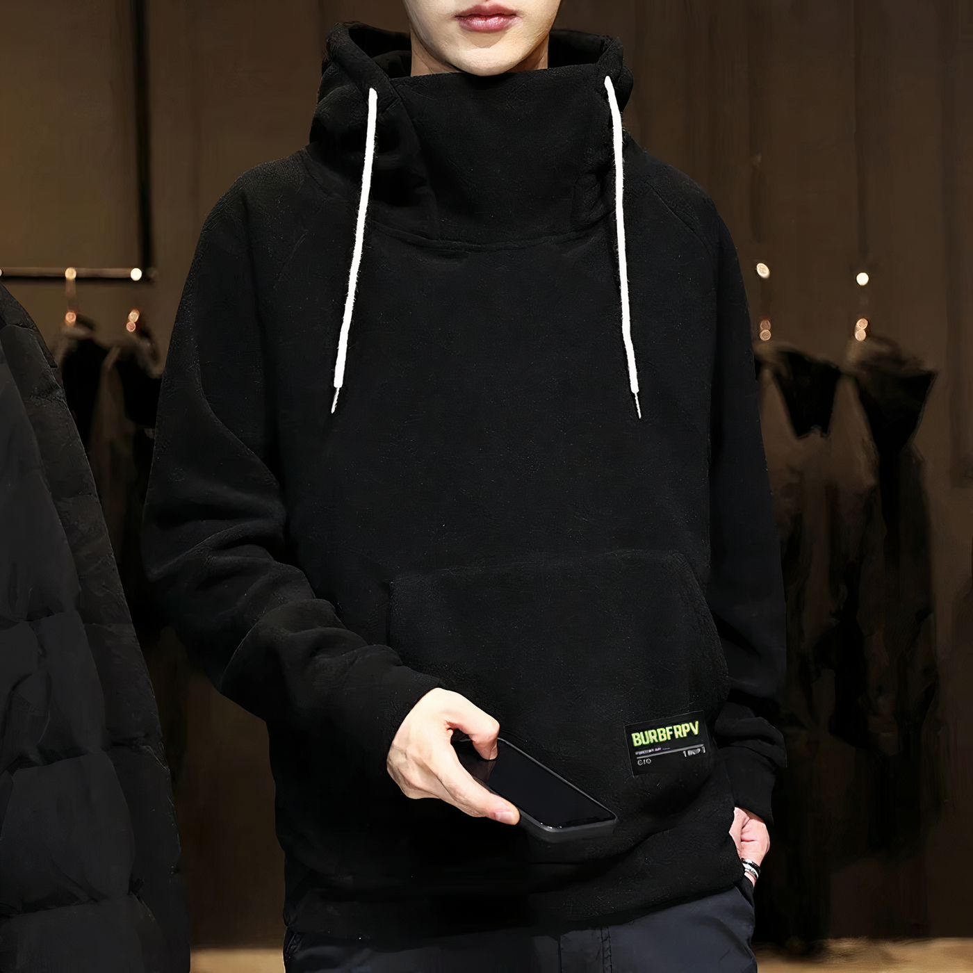 Männer Pullover aus dickem Polar Fleece Ronan