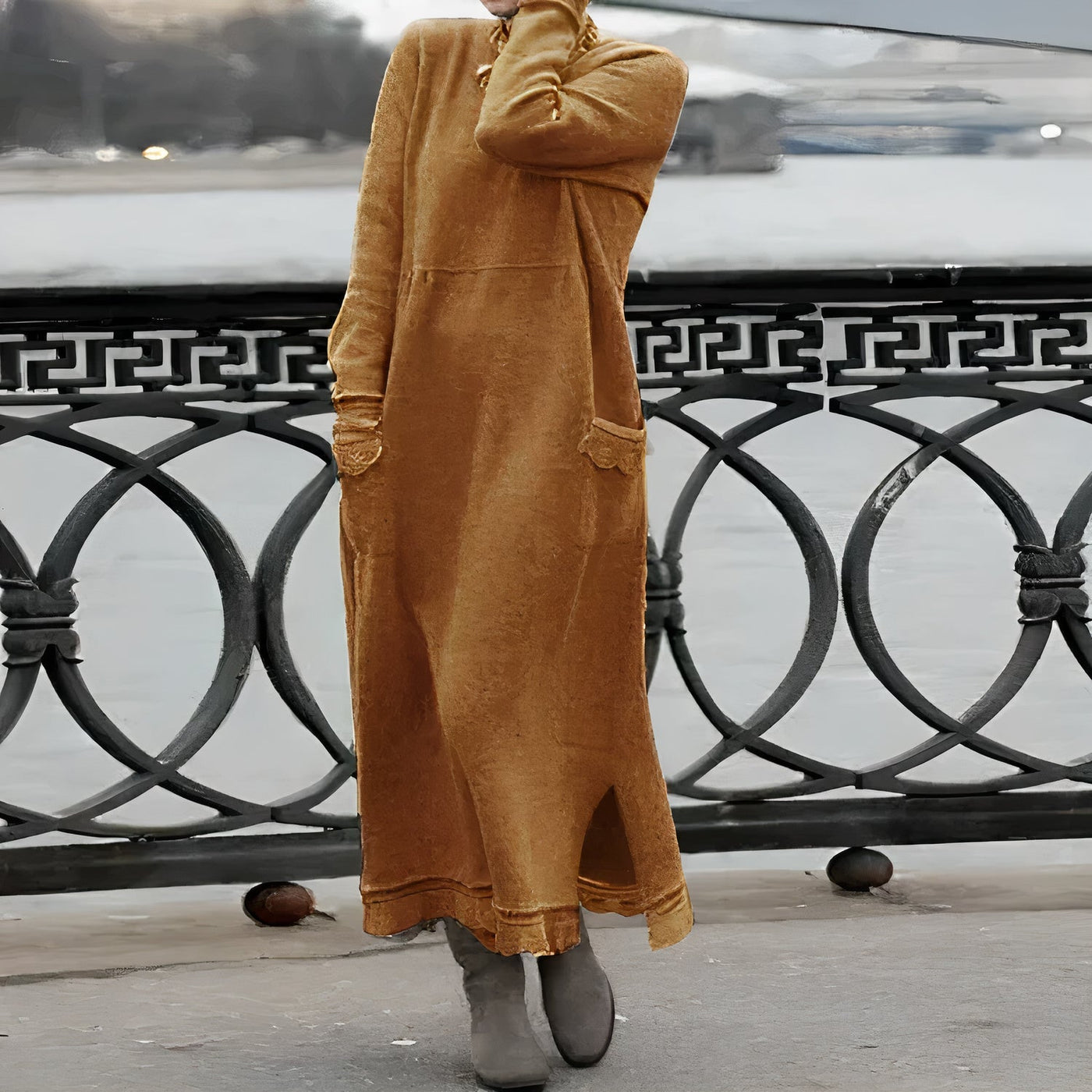 Warmes und Lässiges Maxikleid Alana