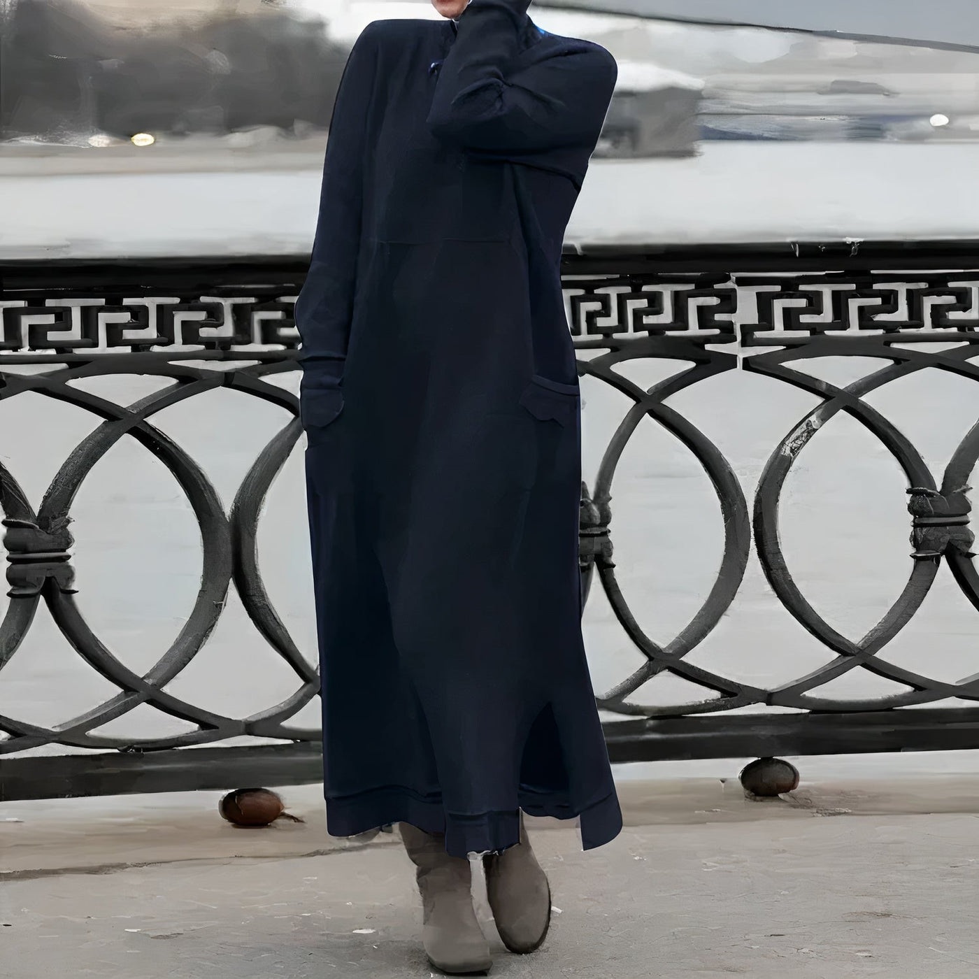 Warmes und Lässiges Maxikleid Alana