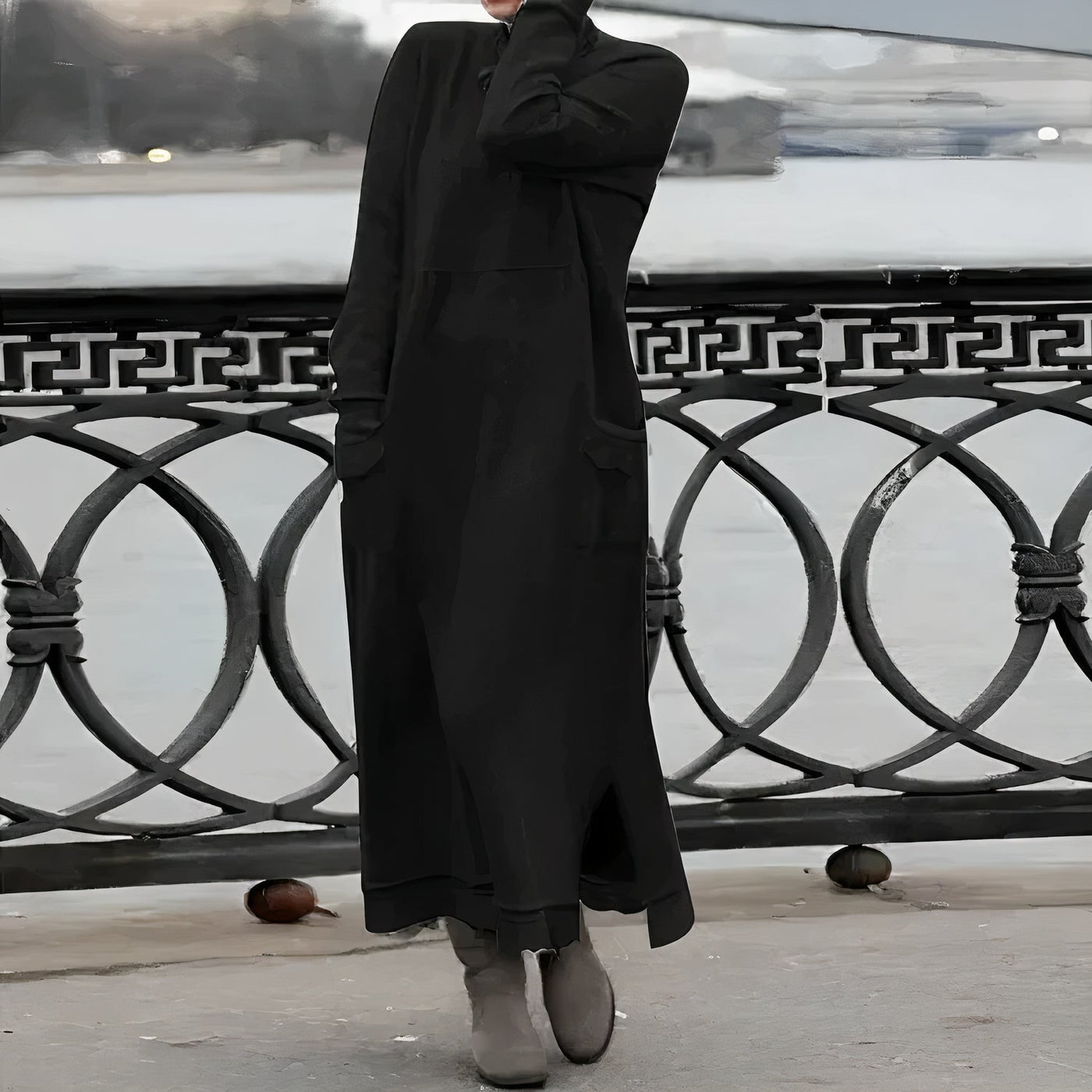 Warmes und Lässiges Maxikleid Alana