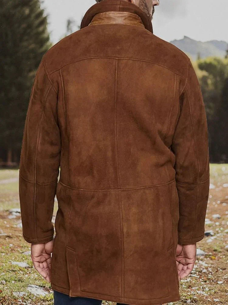 Vintage Wildlederjacke mit Fleecefutter für Herren Albert