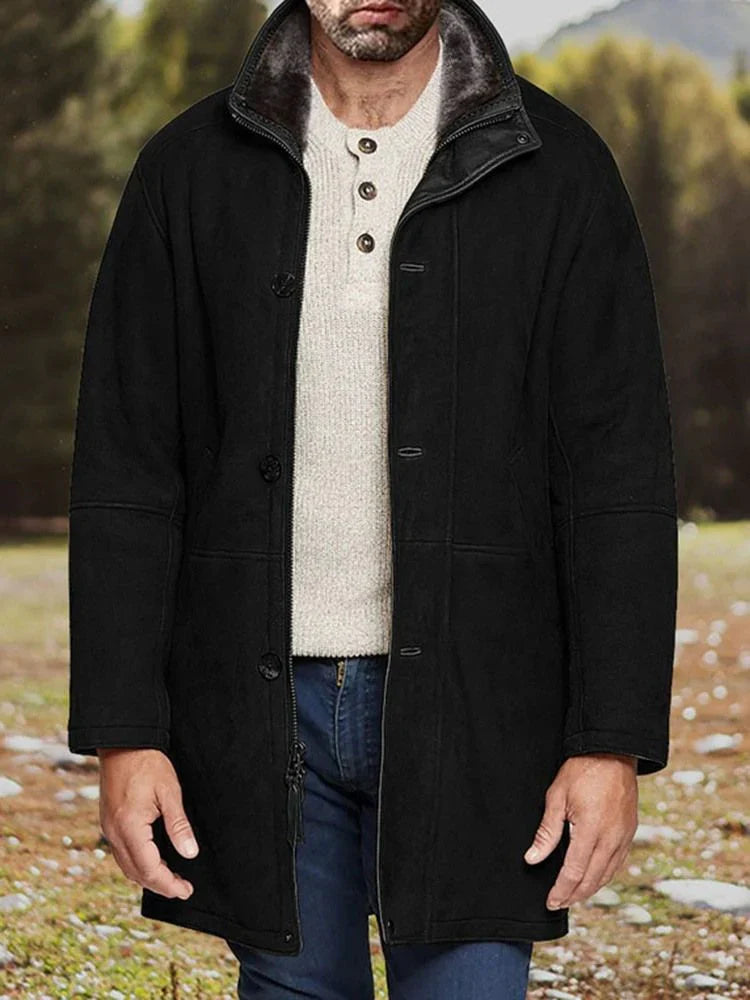 Vintage Wildlederjacke mit Fleecefutter für Herren Albert