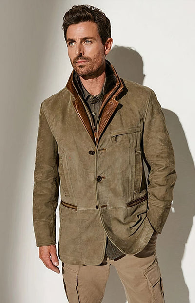 Warme Vintage-Jacke für Herren Alfre