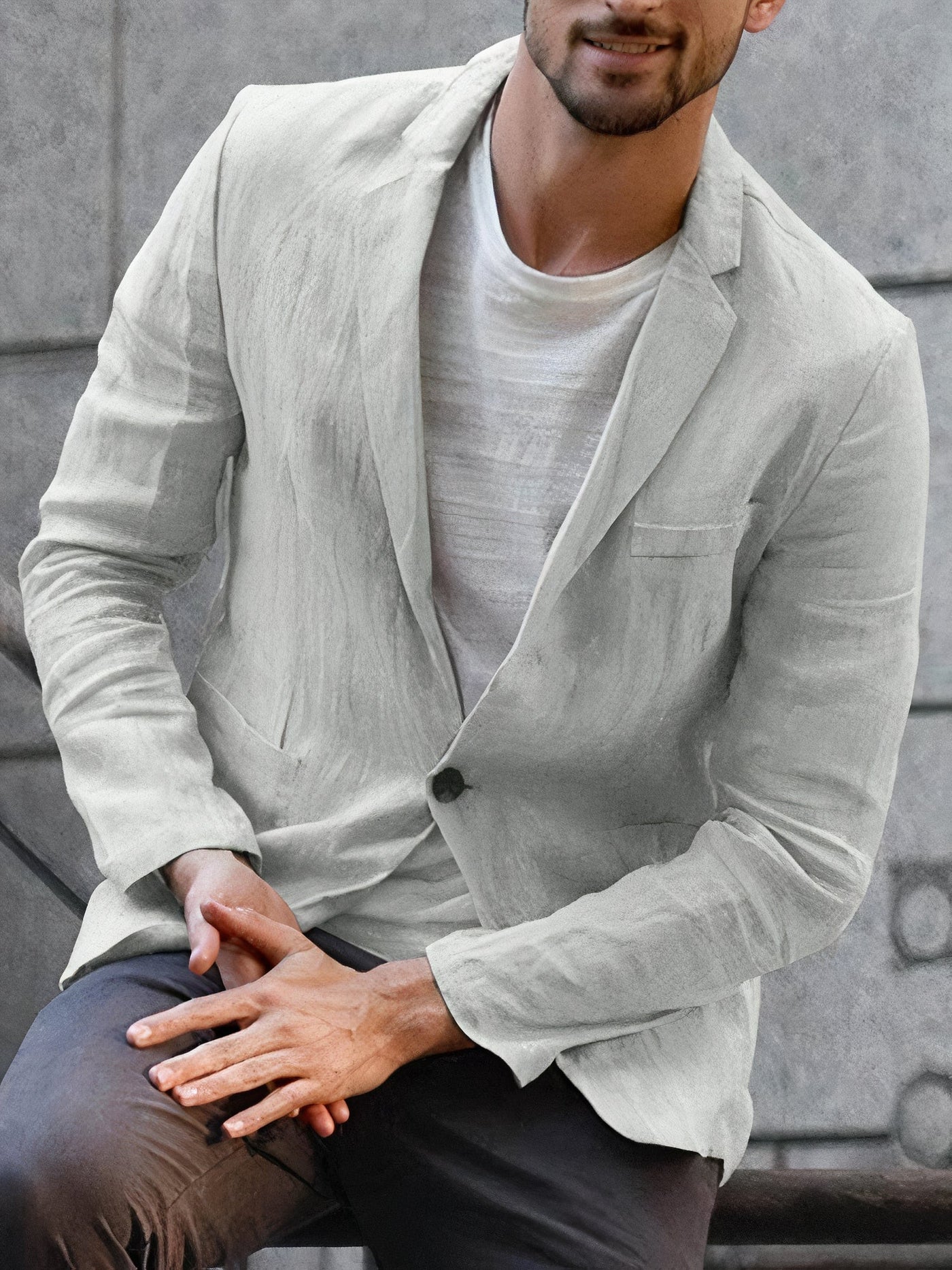 Moderne Leinenjacke für Herren Alonso