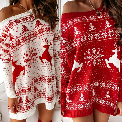 Rahel | Gemütliches Weihnachts-Strickkleid