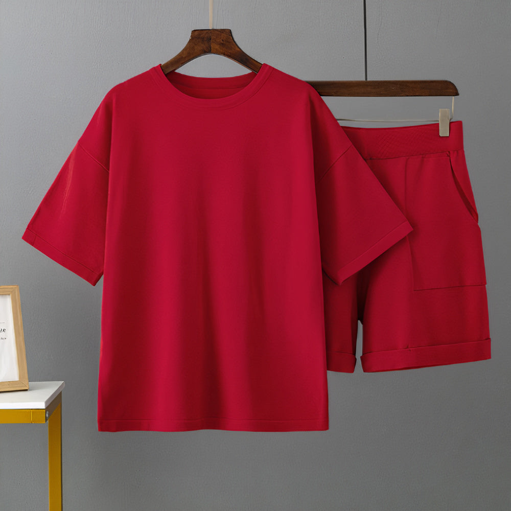 Trendiges Hemd & Shorts Set für Herren Aran