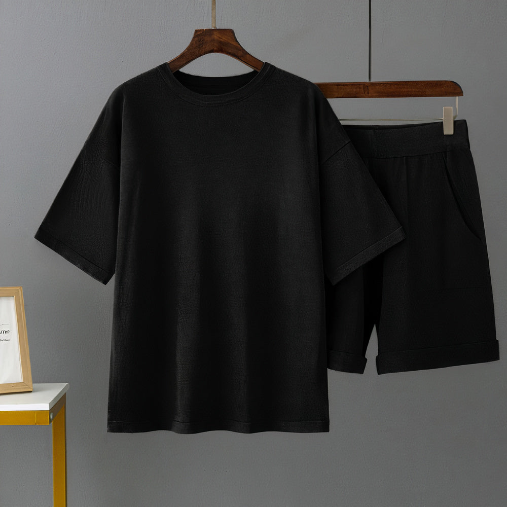 Trendiges Hemd & Shorts Set für Herren Aran