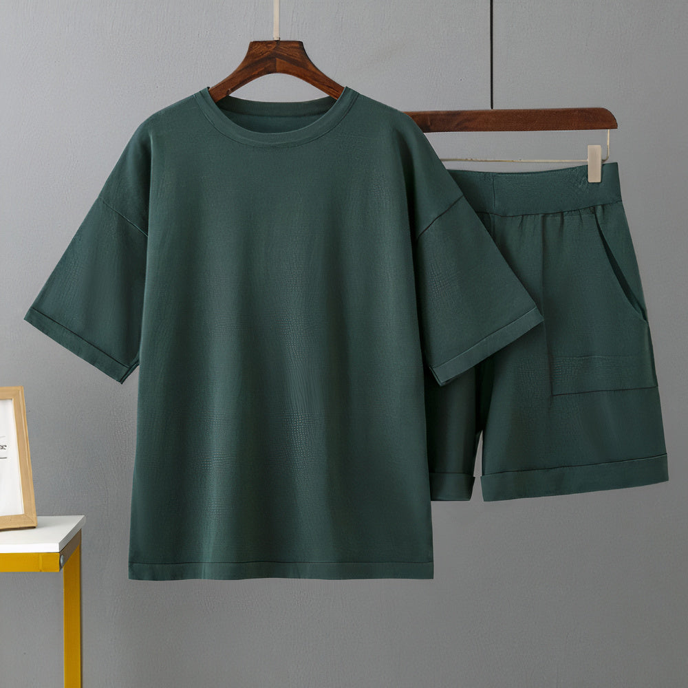 Trendiges Hemd & Shorts Set für Herren Aran