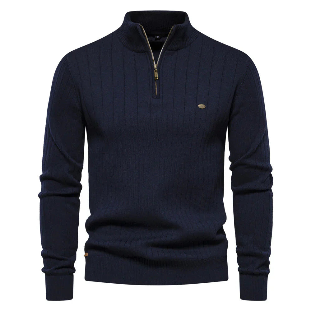 Neuer Herbst Zip Pullover für Herren Aiopeson