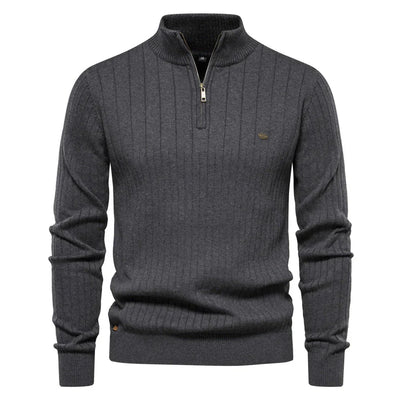 Neuer Herbst Zip Pullover für Herren Aiopeson