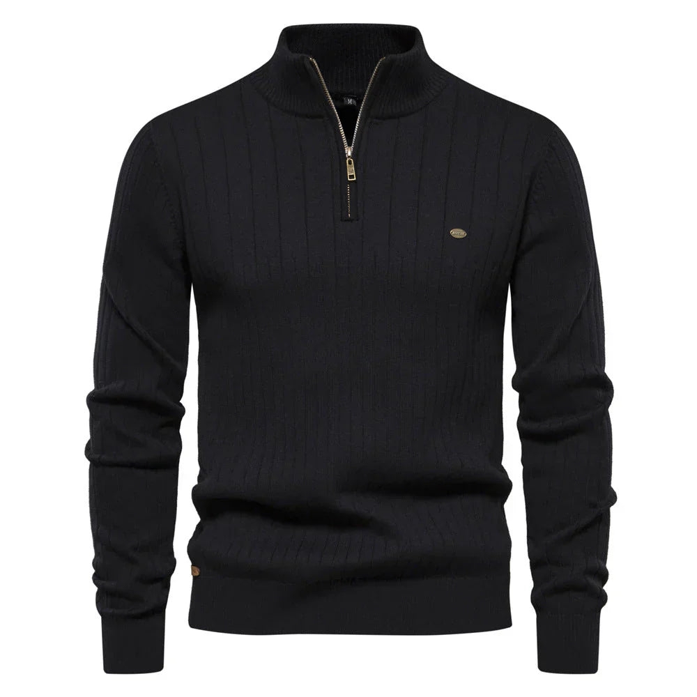 Neuer Herbst Zip Pullover für Herren Aiopeson