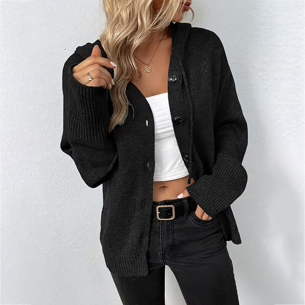 Adelina® | Strickjacke mit Kapuze