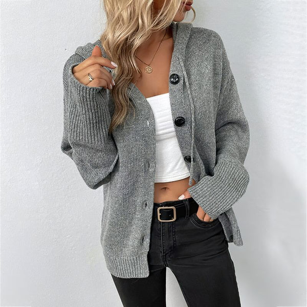 Adelina® | Strickjacke mit Kapuze