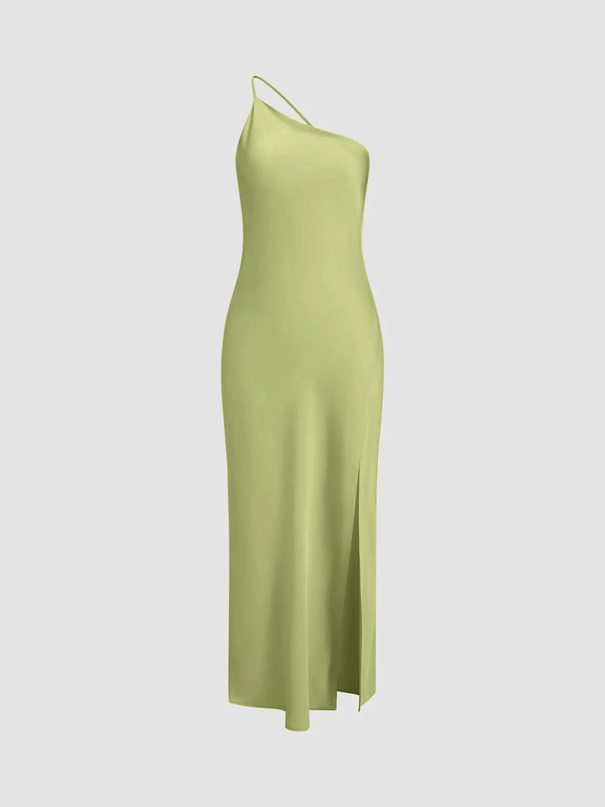 Leonie | Rückenfrei Satin Maxikleid mit zarten Spaghettiträgern – Eleganz & Glamour