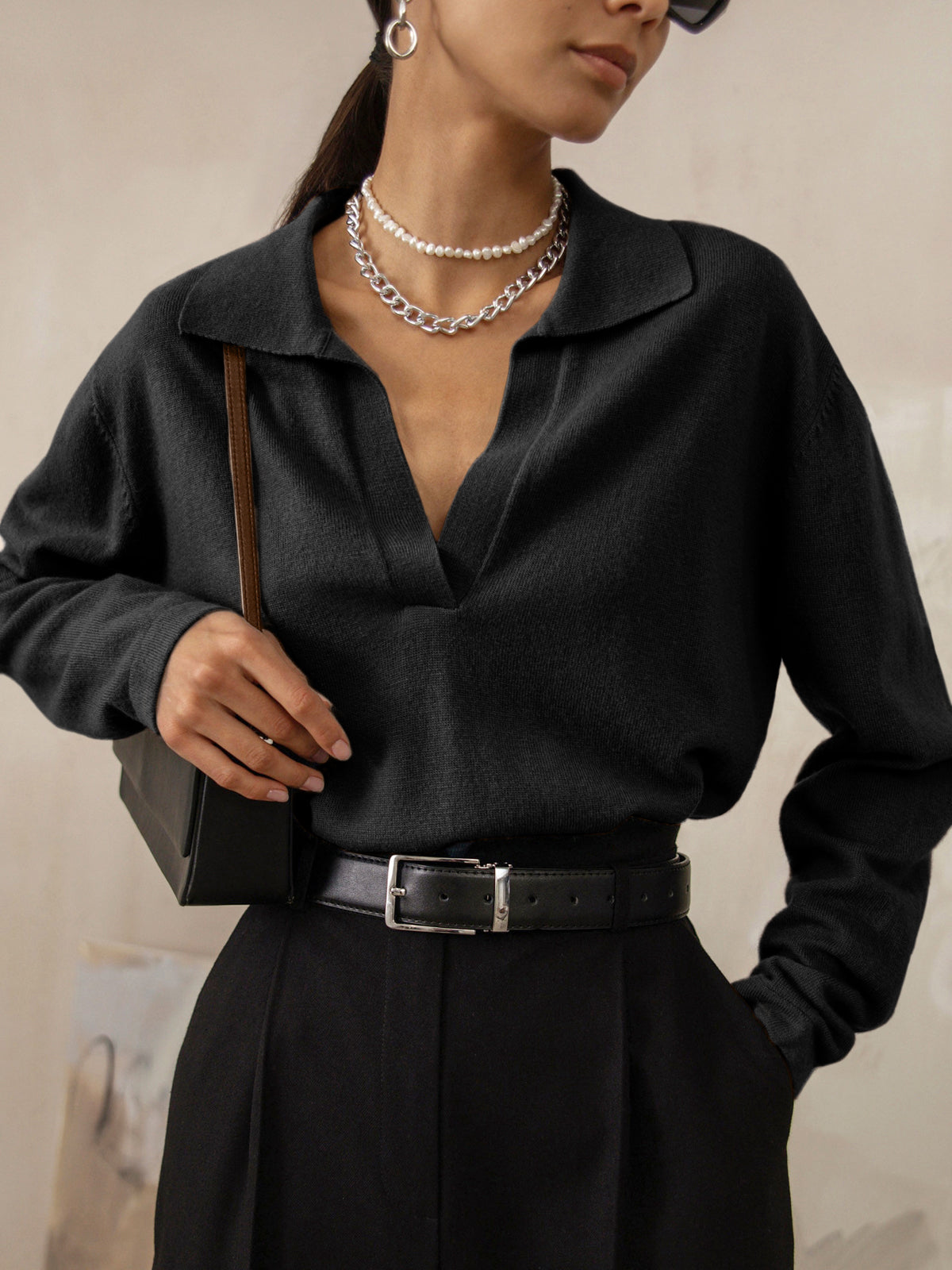 Brisa® | Lässiger Pullover mit Kragen