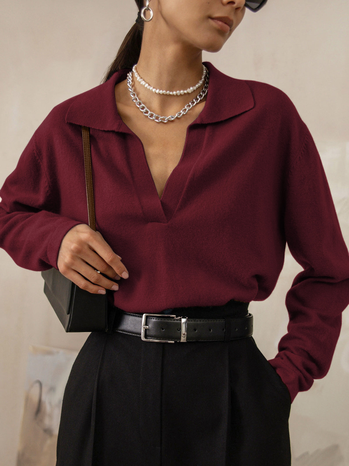 Brisa® | Lässiger Pullover mit Kragen