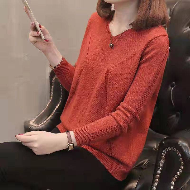 Ronja | Winter Pullover mit V-Ausschnitt für Frauen