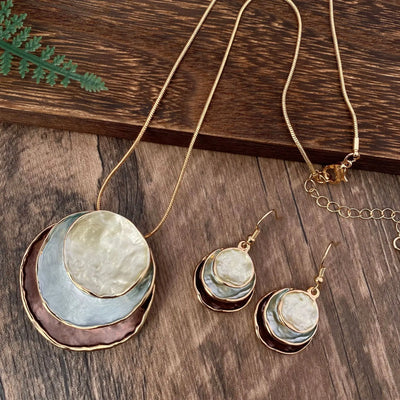 Elegante Vintage Damen Schmuckset mit Choker und Ohrringe