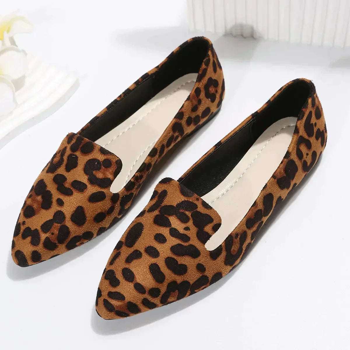 Vienna - Leopard Spitze Zehen Loafers