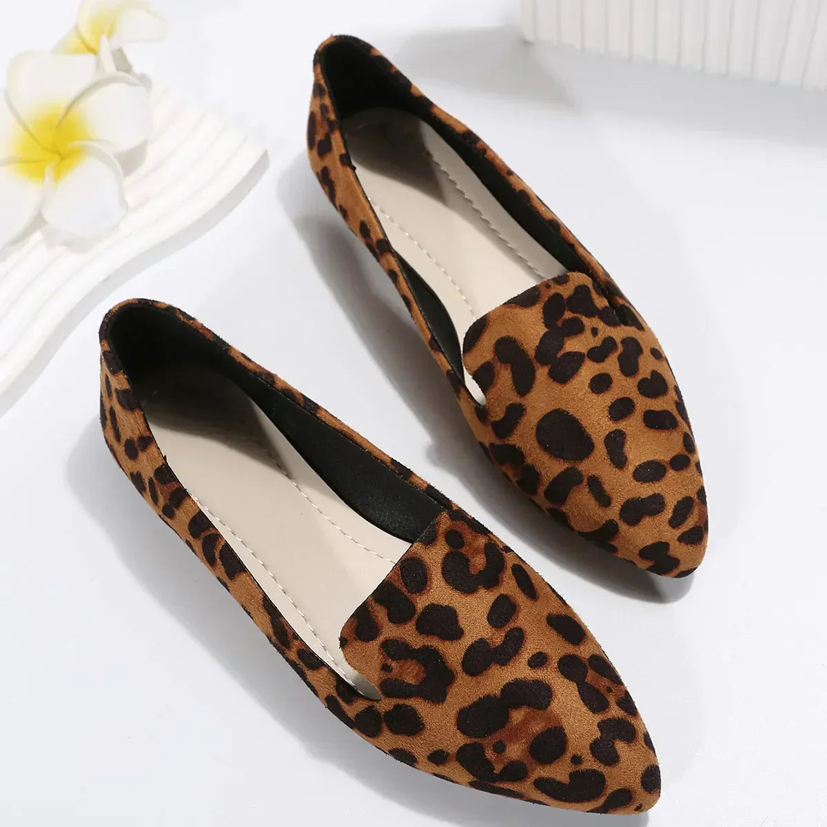 Vienna - Leopard Spitze Zehen Loafers