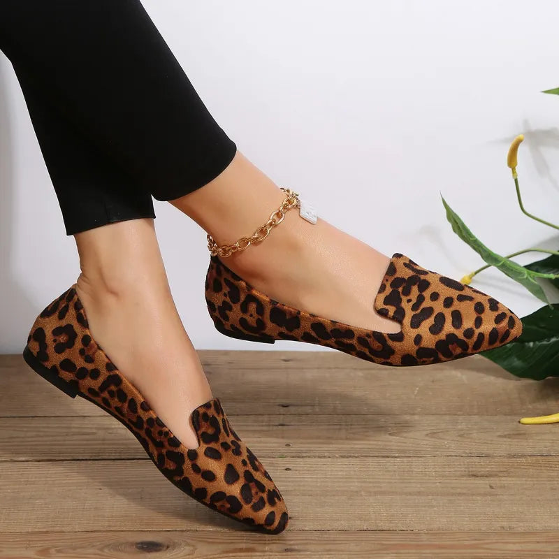 Vienna - Leopard Spitze Zehen Loafers