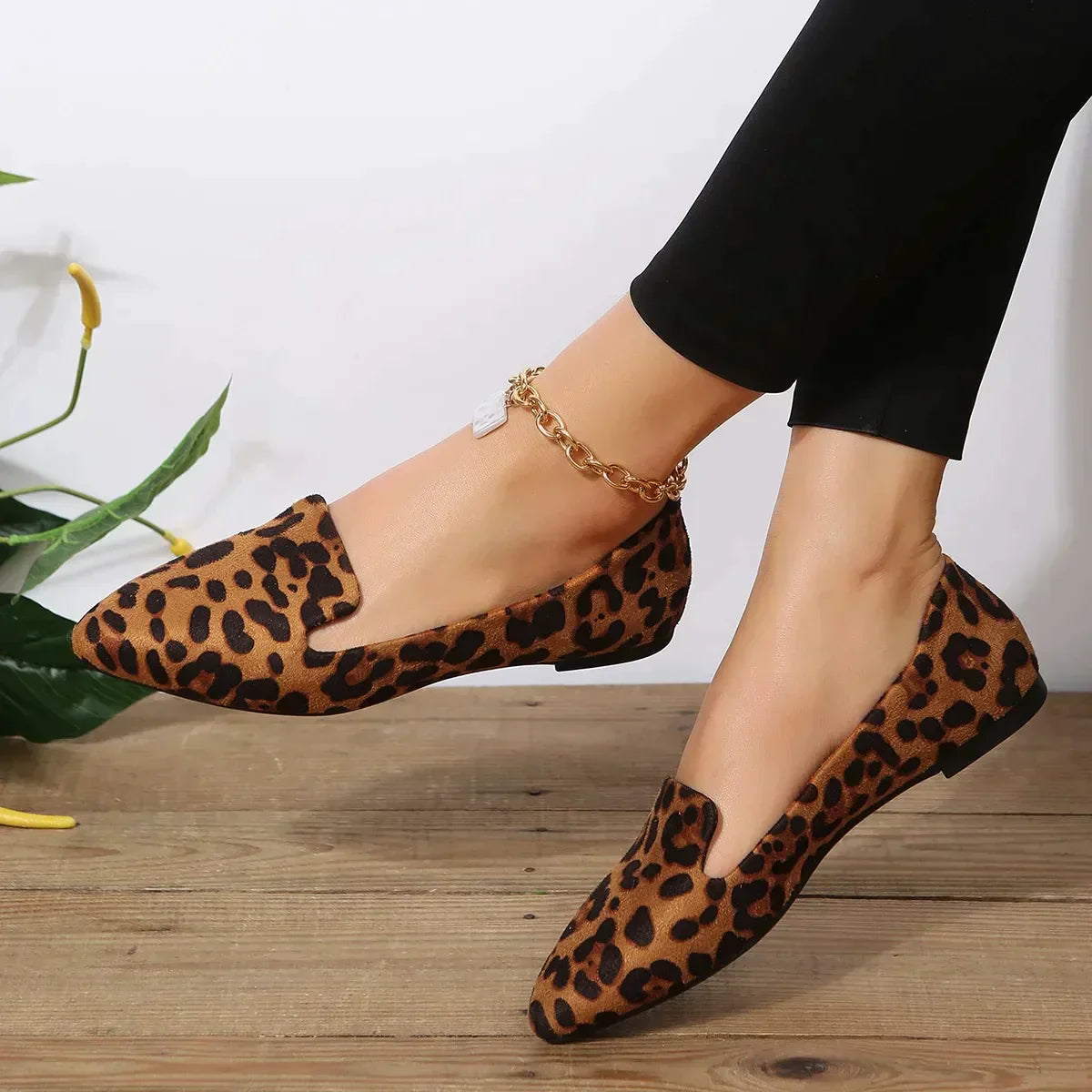 Vienna - Leopard Spitze Zehen Loafers