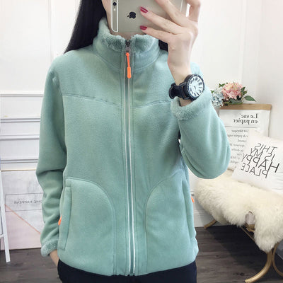 Raffael |  Frauen Männer Doppelseitige Fleecejacke