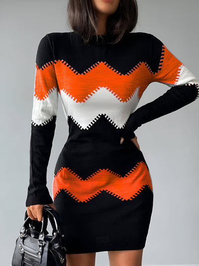 Sigrun | Elegantes Strick-Bodycon Mini-Kleid