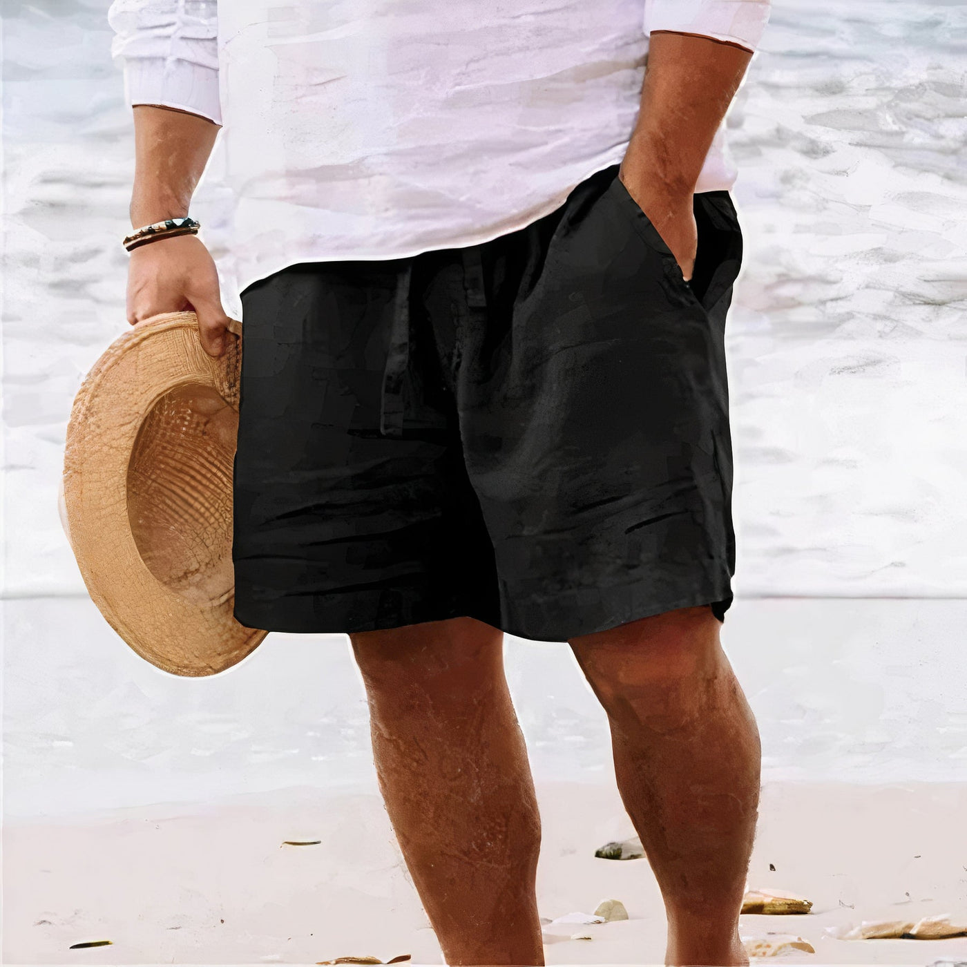 Rudy - Atmungsaktive Leinen-Shorts